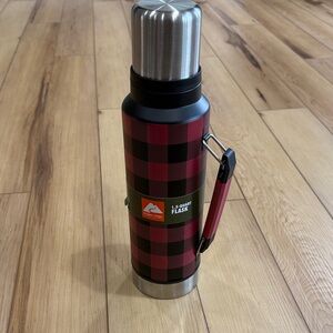 Ozark Trail Red and Black Plaid Flask